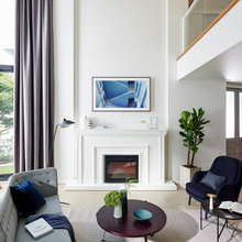 2024 fireplace mantle and bookcase renovation