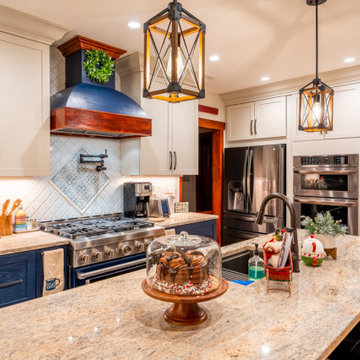 Agreeable Gray and Brizio Blue Kitchen