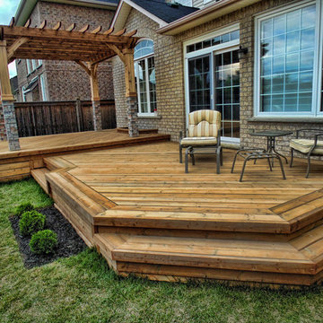 Deck with Pergola in Oshawa, Ontario