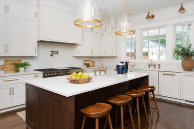 Elegant kitchen photo in Atlanta