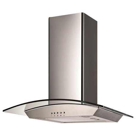 Glass Canopy Wall-Mounted Range Hood, 30"