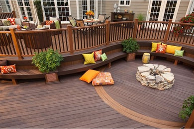 Inspiration for a modern deck remodel in Baltimore