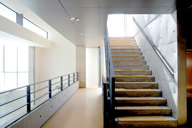 Idées déco pour un escalier industriel.