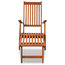 vidaXL Outdoor Deck Chair With Footrest, Acacia Wood