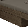 Sofia Wood Platform Storage Bed, Gray, Queen