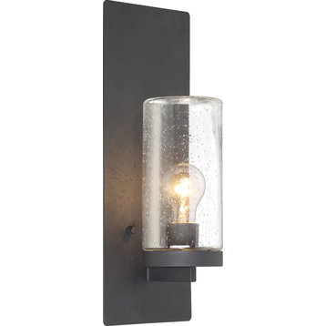 Nuvo Indie 1-Light Incandescent Textured Black Wall Mount