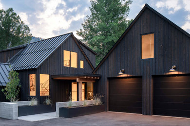 Example of a cottage exterior home design in Other