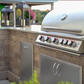 Wadsworth Structure, Fireplace, Outdoor Kitchen and Patio Project