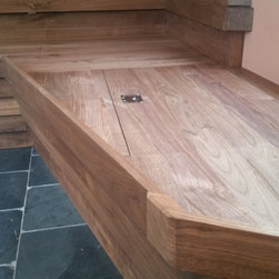 Walnut built in couch - Furniture