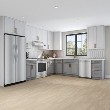 One Point Renovation Eclectic Kitchen Design