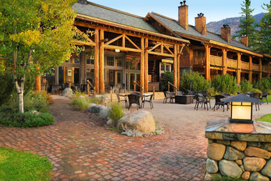 Inspiration for a rustic exterior home remodel in Seattle