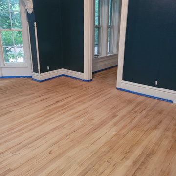 floor and stairway rehab in historical home