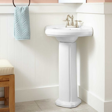 Gaston Corner Pedestal Sink