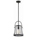 Designers Fountain - Designers Fountain D234M-10P-MB Alba, 1 Light Pendant 16 In and 10 Inc - Embracing rustic style with the sleek lines of theAlba 1 Light Pendant Matte Black *UL Approved: YES Energy Star Qualified: n/a ADA Certified: n/a  *Number of Lights: 1-*Wattage:60w Incandescent bulb(s) *Bulb Included:No *Bulb Type:Incandescent *Finish Type:Matte Black