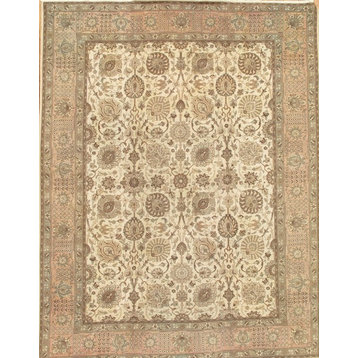 Pasargad Antique Baku Collection Hand-Knotted Wool Area Rug, 9'9"x12'9"