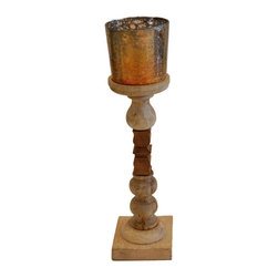 Brunei W-713 Mango 5" x 20" Candle Holder I - Candleholders