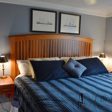 Nautical bed and nightstands