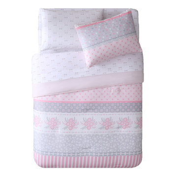 Kute Kids Ellie Striped Comforter Set, Twin