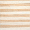 Jute and Denim Even Stripes Area Rug, Bleached, 5'x8'