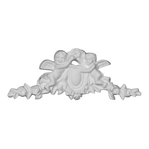 Ekena Millwork ONL06X03X01WR 6 3//8 W x 2 H x 5//8 P Wreath Onlay Factory Primed White