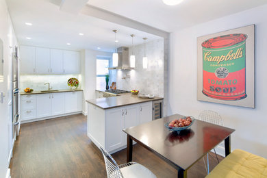 Inspiration for a contemporary kitchen remodel in New York