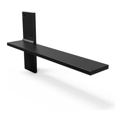 IRON BRACKET CO - Floating Countertop Wall Bracket, White, 13.5" - Brackets