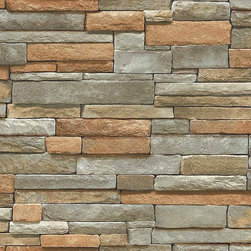 Multicolored Ledgestone - Wallpaper