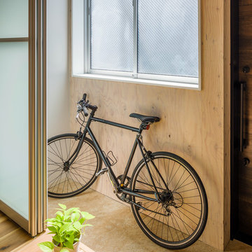 土間のある部屋：自転車が置ける室内空間：リノベーション：東京都北区