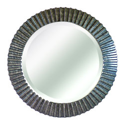 Rippled edge wall mirror - ウォールミラー