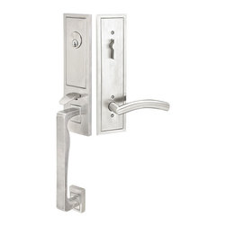 Emtek Zeus Stainless Steel Entrance Handleset - Aireon Lever - Door Entry Sets