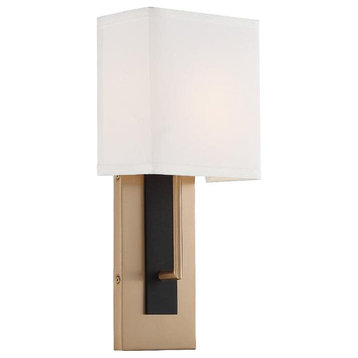 Crystorama Lighting Group BRE-A3631 Brent 15" Tall Wall Sconce - Vibrant Gold /