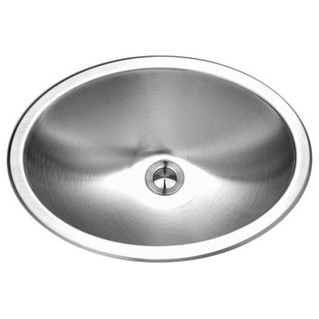 Houzer CHT-1800-1 Opus Series Topmount Stainless Steel Oval Bowl Lavatory Sink