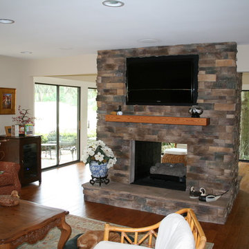 TV Above Fireplace