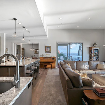 (Custom Home) Indoor Pool with Puget Sound Views