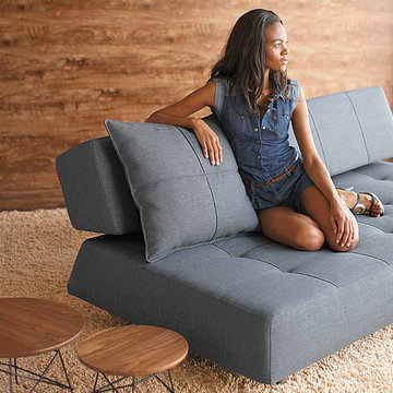 Long Horn Deluxe Excess Basic Dark Gray Sofa Bed by Innovation USA - $1915.00