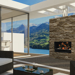 Escea - EW5000 Wood Fireplace - Outdoor Fireplaces