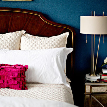 Bold Blue Bedroom