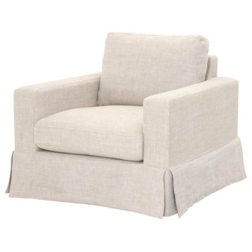 Maxwell Sofa Chair Bisque French Linen