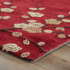 Jaipur Living Cherry Blossom Handmade Floral Red/Gold Area Rug, 2'x3'
