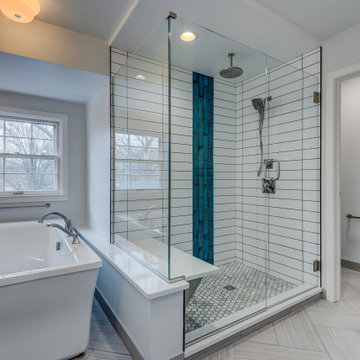 Modern Contemporary Master Bathroom with Argentinian Influence