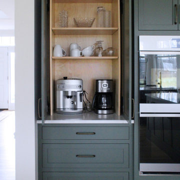 Green Cabinet Kitchen