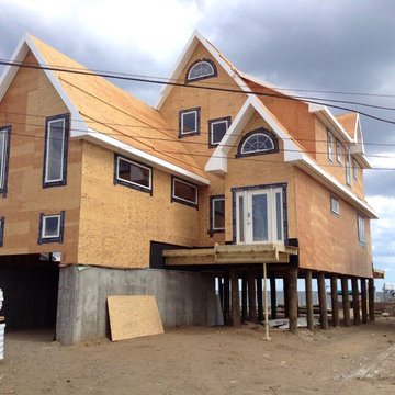 In progress on beach