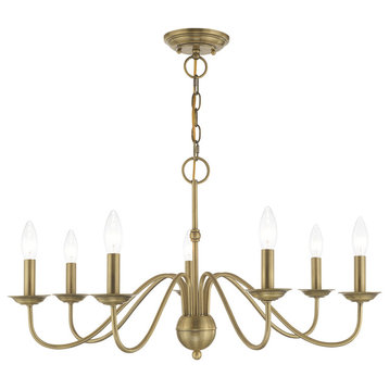 Traditional Chandelier, Antique Brass