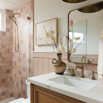 Pastoral Pink Bathroom