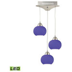 Elk Home - Elk Home LCA403-7-16M Ciotola, 1" 15W 3 LED Pendant - Ciotola Family Collection Mini Pendant  Ciotola 1 Inch 15W 3 Matte Satin Nickel *UL Approved: YES Energy Star Qualified: n/a ADA Certified: n/a  *Number of Lights: 3-*Wattage:5w LED bulb(s) *Bulb Included:Yes *Bulb Type:LED *Finish Type:Matte Satin Nickel