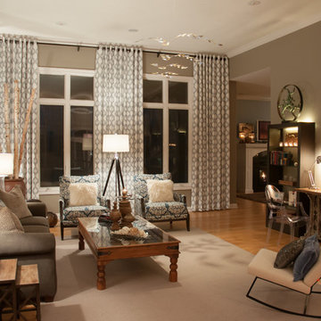 Elegant & Art-Filled Living Room
