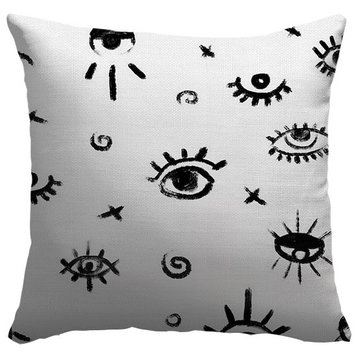 "Evil Eye" Outdoor Pillow 16"x16"