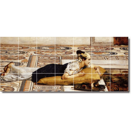 Lawrence Alma-Tadema Animals Painting Ceramic Tile Mural #51, 84"x36"