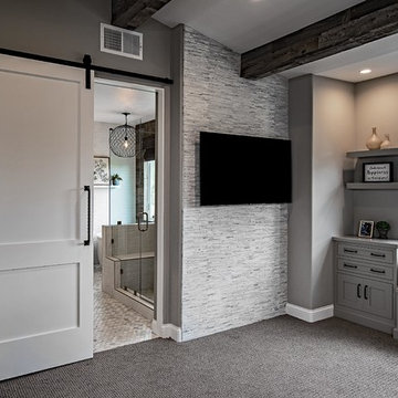 Transitional Master bedroom