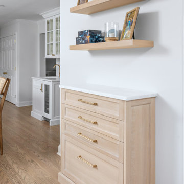 White oak and White Custom Kitchen